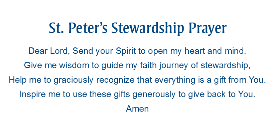 St Peters Stewardship Prayer